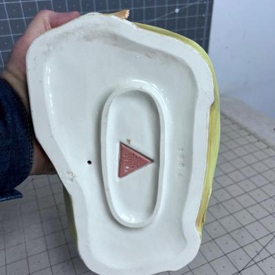 Royal Dux Yellow Dish, (Soap Dish) 