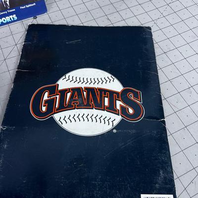 Baseball Memorabilia Score Card and Peach Folder