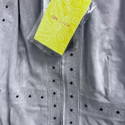 BRADLEY BAYOU  Jeweled Jacket LAVENDER Suede 