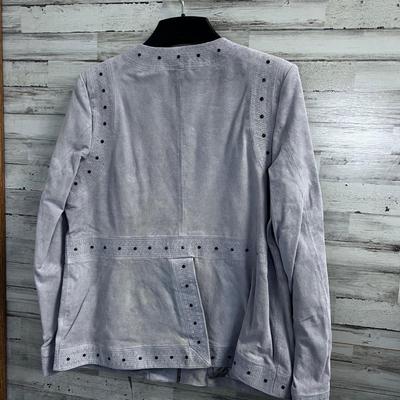 BRADLEY BAYOU  Jeweled Jacket LAVENDER Suede 