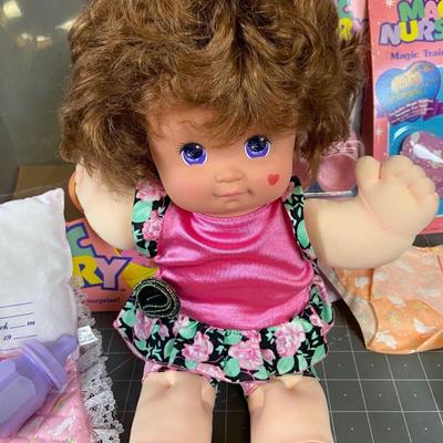  Vintage 1990 Magic Nursery 1st Surprise Doll + Extras