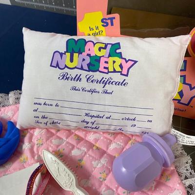  Vintage 1990 Magic Nursery 1st Surprise Doll + Extras