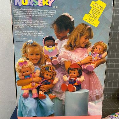  Vintage 1990 Magic Nursery 1st Surprise Doll + Extras
