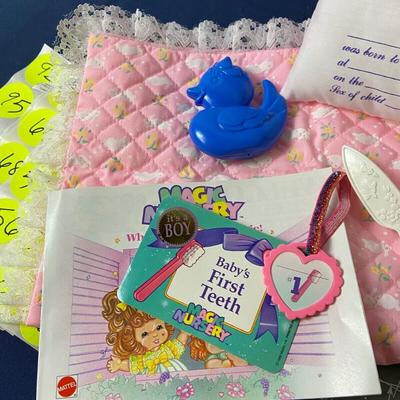  Vintage 1990 Magic Nursery 1st Surprise Doll + Extras