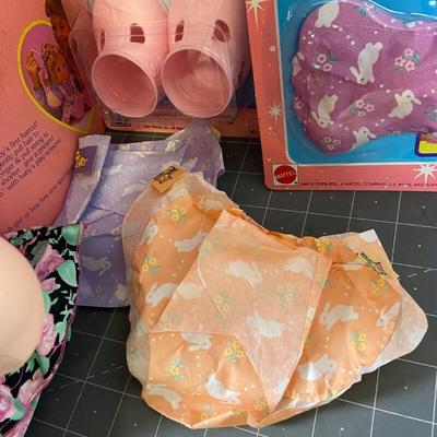  Vintage 1990 Magic Nursery 1st Surprise Doll + Extras
