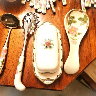 Franciscan " DESERT ROSE " China Lot with Linens and Cups