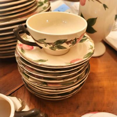 Franciscan " DESERT ROSE " China Lot with Linens and Cups