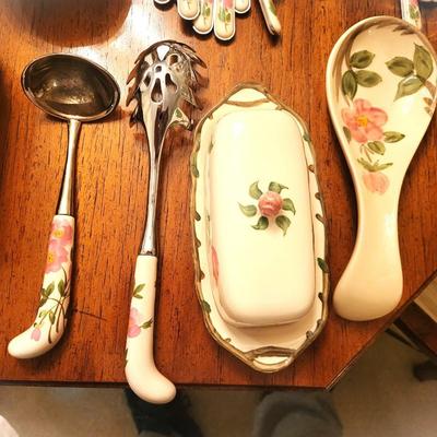 Franciscan " DESERT ROSE " China Lot with Linens and Cups