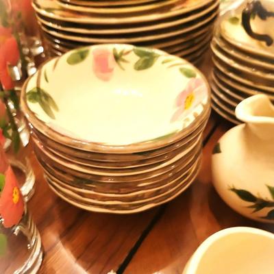 Franciscan " DESERT ROSE " China Lot with Linens and Cups