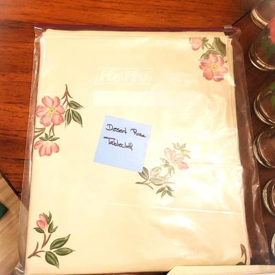 Franciscan " DESERT ROSE " China Lot with Linens and Cups
