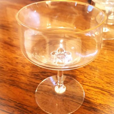 Lenox Desire Pattern Set of 8 Gold Trim Champagne/Sherbet Gobles
