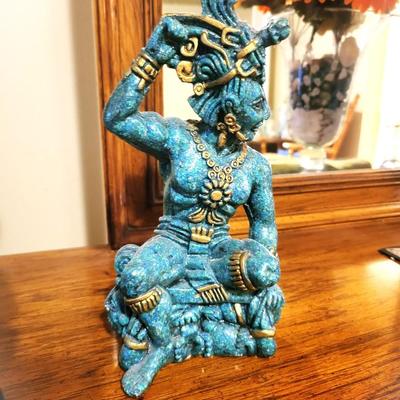 Black Onyx Carved Statue Figurine Lot