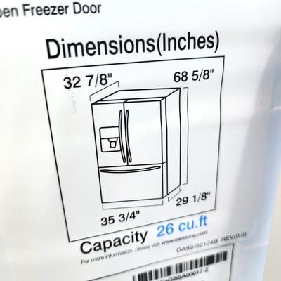 Samsung Refrigerator, Model RF26XAEWP