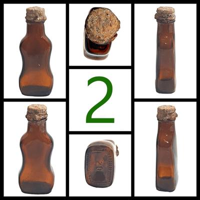 5 Vintage/Antique Assorted Small Glass Bottles
