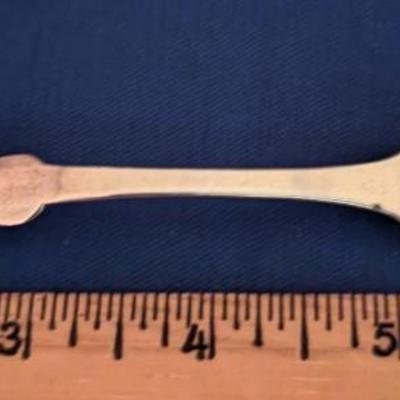 Antique Sterling tablespoon that belonged to Euretta Rightmire Wilbur, g-grandmother of Peyton Winfree Baber