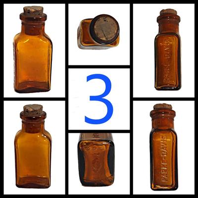 5 Vintage/Antique Small Glass Bottles (Group 2)