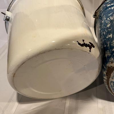 Antique Graniteware Buckets