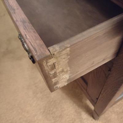 Antique Solid Oak Wash Stand