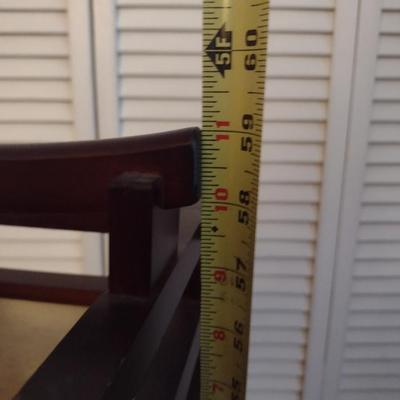 Japanese Design Floor Lantern Walnut Frame