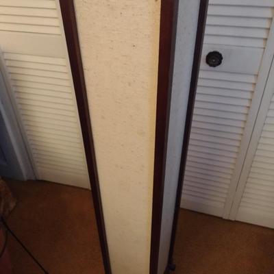 Japanese Design Floor Lantern Walnut Frame