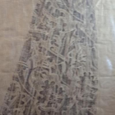 Framed Image Transfer on Fabric of Margaret Bernard Peyton 1450 Wall Decor Choice B