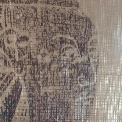 Framed Image Transfer on Fabric of Margaret Bernard Peyton 1450 Wall Decor Choice B