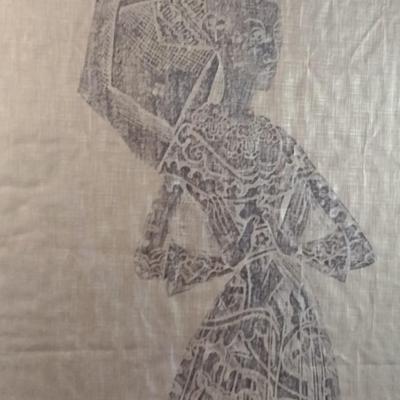 Framed Image Transfer on Fabric of Margaret Bernard Peyton 1450 Wall Decor Choice B