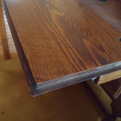 Vintage Oak Petite Kneehole Secretary