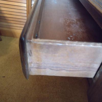 Vintage Oak Petite Kneehole Secretary