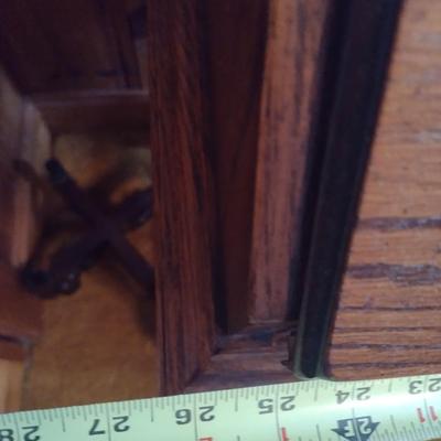 Vintage Oak Petite Kneehole Secretary