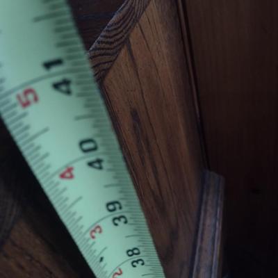 Vintage Oak Petite Kneehole Secretary