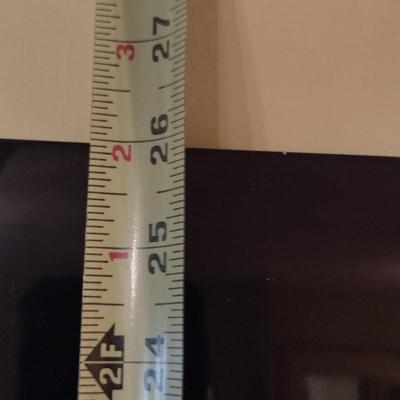 Pair of Black Lacquer Panel Mother of Pearl Inlay Asian Influence Wall Decor