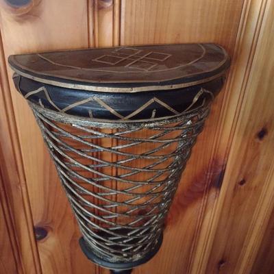 Large Metal Contemporary Wall Shelf