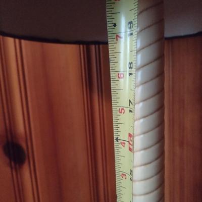 Pair of Metal Base and Post French Country Table Lamps