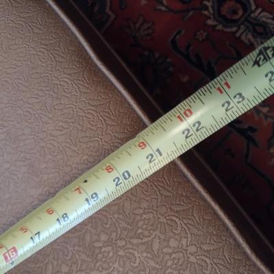 Vintage Bronze Tone Pleated Back Sitting Chair with Oversized Ottoman