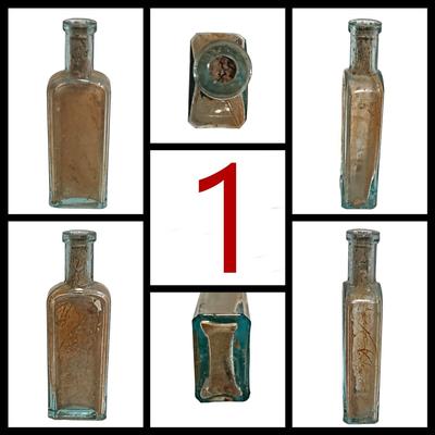 7 Medium Vintage/Antique Glass Bottles