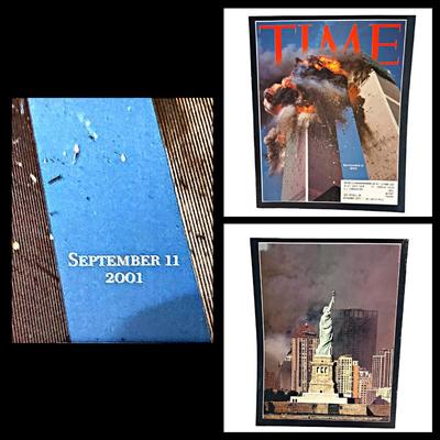 3 Vintage Time Magazines 9/11