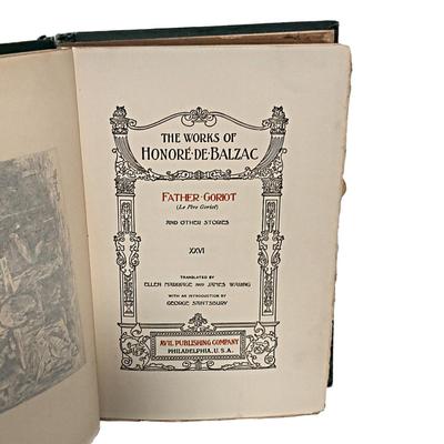3 Antique Books: Professor at the Breakfast Table, Peter Pan: The Story of Peter and Wendy & The Works of Honore De Balzac