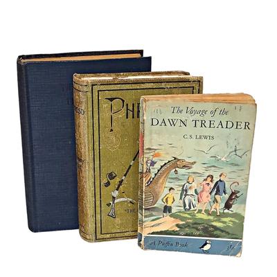 3 Vintage/Antique Books: Phroso, The Spirit of the Border & The Voyage of the Dawn Treader