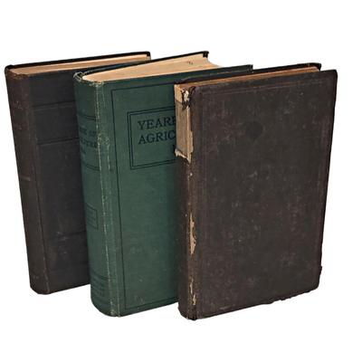 3 Antique Books: Annual Reports of the Bureau of Animal Industry, Yearbook of Agriculture & Annual Report of the Commissioner of Labor