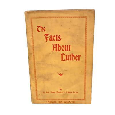 4 Antique Religious Books: Methods with Beginners, The Facts About Luther, His Glorious Appearing & The Book of Concord