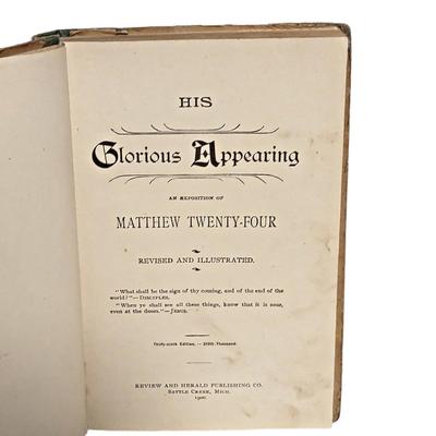 4 Antique Religious Books: Methods with Beginners, The Facts About Luther, His Glorious Appearing & The Book of Concord