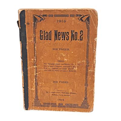 3 Antique Music Books: Glad News #2, Tidings of Victory & Bulletin of new Music