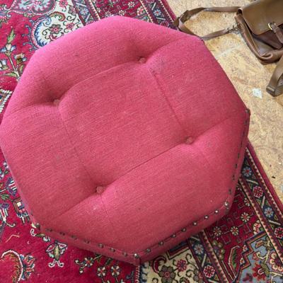 U696 Sam Moore Upholstered Octagonal Ottoman