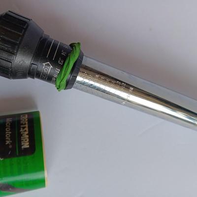 Craftsman Microtork Torque Wrench with owner's manual