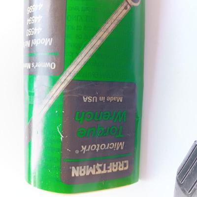 Craftsman Microtork Torque Wrench with owner's manual