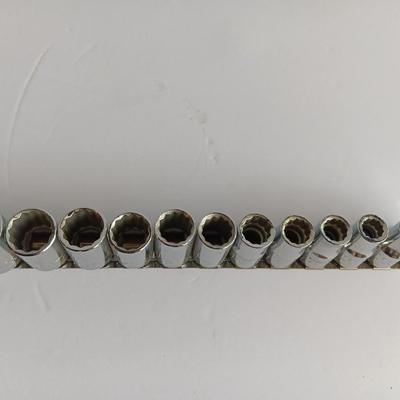 Craftsman socket set on socket organizing holder
