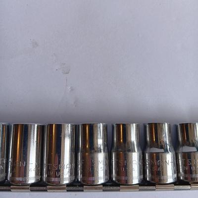 Craftsman socket set on socket organizing holder