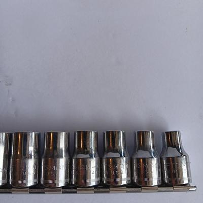 Craftsman socket set on socket organizing holder