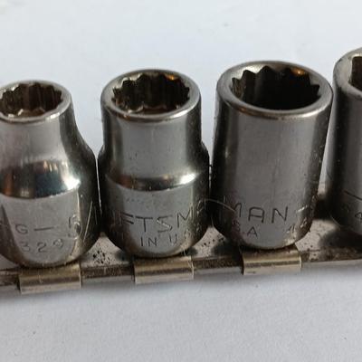 Craftsman socket set on socket organizing holder